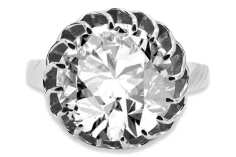 Ring Cubic Zirconia 925 Silver Vintage Unikátní VRC035S